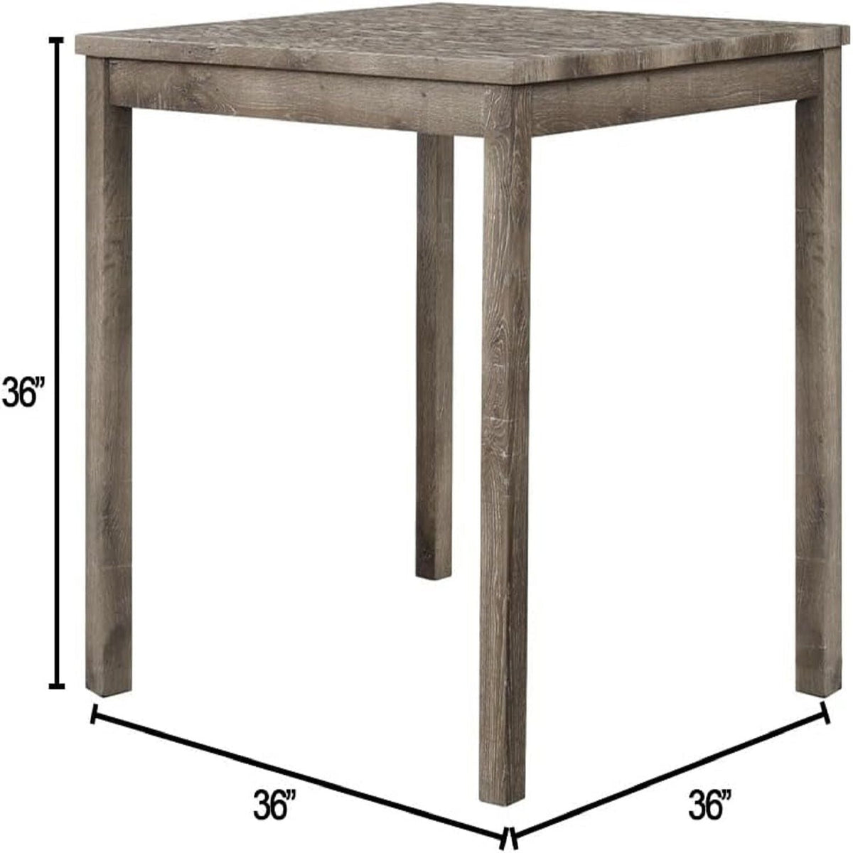 Transitional Counter Dining Set With 4 Tufted Stools, photo 15 of 20