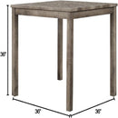 Transitional Counter Dining Set With 4 Tufted Stools by HouseOfZazla