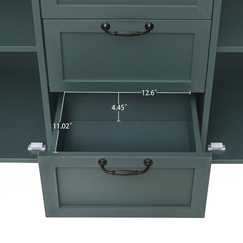 2 Door 3 Drawer Cabinet, American Furniture, Suitable for Bedroom, Living Room, Study