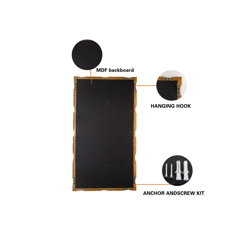 Gold Bamboo-Style Rectangular Wall Mirror, photo 7 of 10