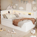 Upholstered Platform Bed With USB Ports And LED Belt by HouseOfZazla
