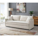 Elisea - Sleeper Sectional Sofa With 2 Toss Pillows - Beige by Unique Piece Furniture