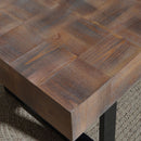 Rectangular Coffee Table With U-Shaped Legs Living Room - Multi by HouseOfZazla