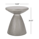 Outdoor Lightweight Concrete Side Table by HouseOfZazla