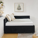 Upholstered Tufted Daybed Frame With Storage Drawers by HouseOfZazla