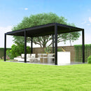 Louver Pergola Steel Louvers & Frame - Black by Unique Piece Furniture