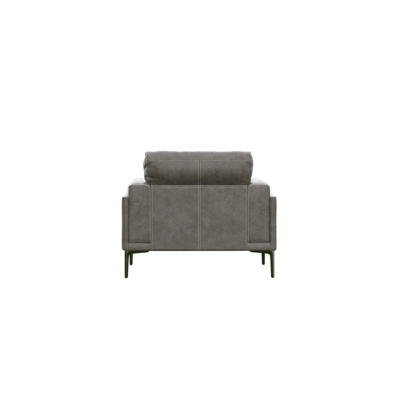 Transitional Fabric Chair - Dark Gray, photo 4 of 6