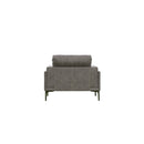 Transitional Fabric Chair - Dark Gray