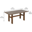Modern Wooden Dining Table for 4 to 6 People by HouseOfZazla