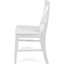 Acacia Wood Dining Chairs, White