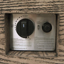 AIDAN RETANGLE IRON FIRE PIT - 50,000 BTU TANK OUTSIDE