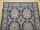 4x6 Power-Loomed Rug Dark Navy Blue & Ivory Oriental Carpet Nice