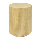 Cylindrical Outdoor Side Table Antique Brown MGO