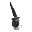 Set of 2 Black Fabric Gnomes with 'Boo' Banner