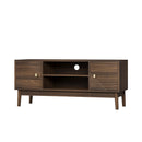 TV Stand, Entertainment Center With Storage, Media Console Table For Living Room - Walnut by HouseOfZazla
