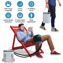 19QT Portable Cold Therapy Machine Programmable Ice Therapy Machine Cold Rush Therapy Machine System with 3 Flow Levels 10-60Mins Timer 3 Elastic Band