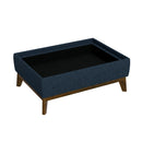 Reversible Tray Ottoman - Blue by HouseOfZazla