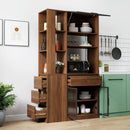 70.87"H Tall Storage Cabinet with Multi-Functional Storage Space by HouseOfZazla