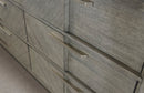 6 Drawer Dresser Book Matched Veneers - Gray by HouseOfZazla
