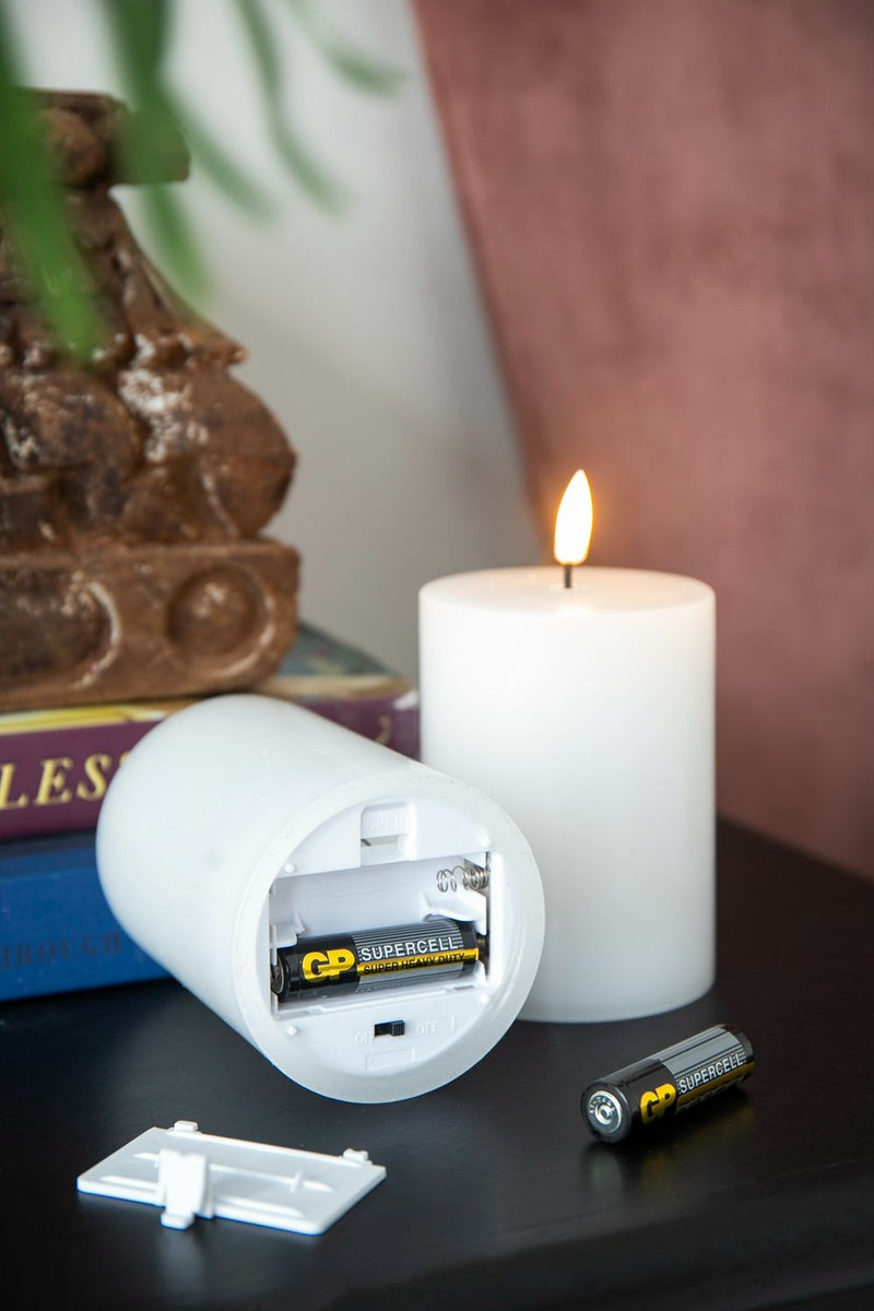 LED Candles With Wick And Remote Control Timer (Set of 2) - White, photo 8 of 9