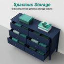 Modern 6 Drawer Fluted Dresser by HouseOfZazla