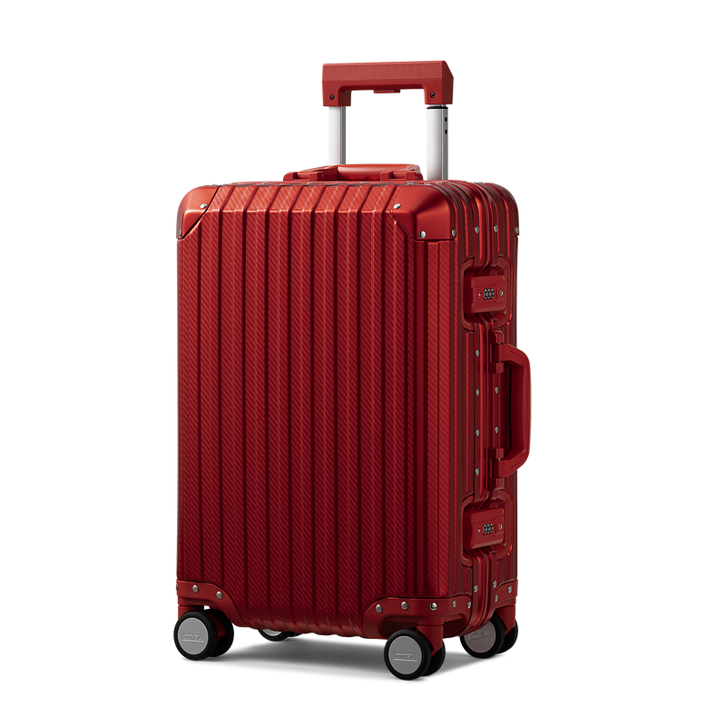 TREVA Aluminum Suitcase Red