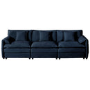 Modern Oversized Deep Seat Sectional Sofa With Pillows by HouseOfZazla