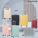 3-Piece ABS Spinner Wheel Luggage Set with Combination Lock