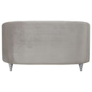 Colby - Loveseat With Tufted Design - Gray by HouseOfZazla