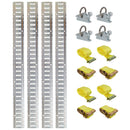 Universal E Track Tie-Down Rail Kit for Trucks, Vans, and Garages by HouseOfZazla