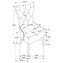Tufted Dining Chair With Button Tufting And Nailhead Trim by HouseOfZazla