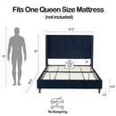 Peyton - Upholstered Bed With 54" High Headboard, Traditional Hand Buttoned Tufting by Unique Piece Furniture