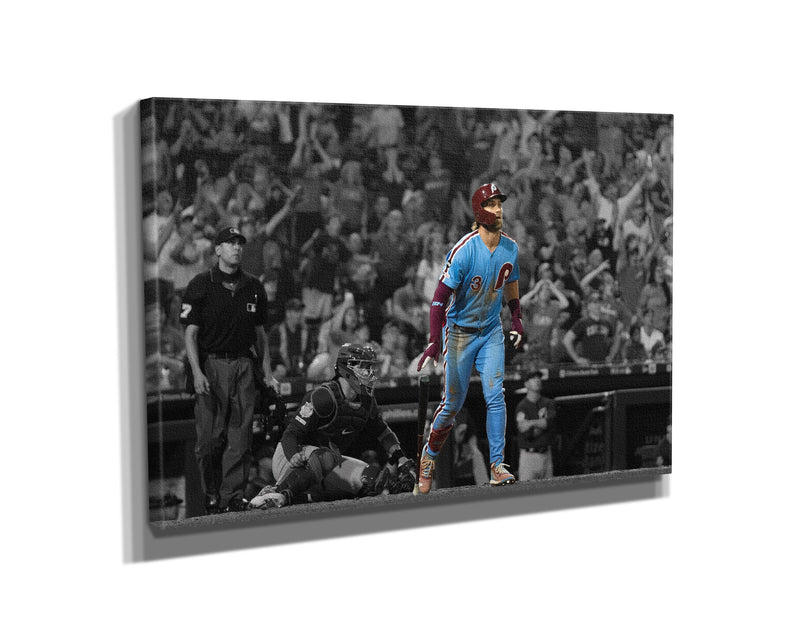 Bryce Harper walk-off Grand Slam Poster Philadelphia Phillies Baseball Hand Made Posters Canvas Print Wall Kids Art Man Cave Gift Home Decor