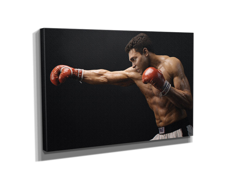 Muhammad Ali Punch Poster Boxing Hand Made Posters Canvas Print Wall Art Home Decor