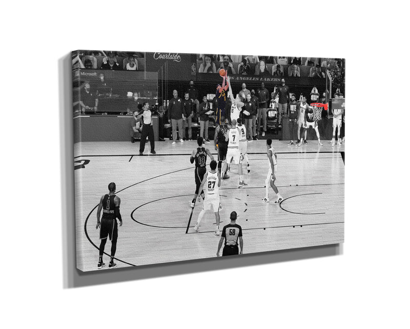 Anthony Davis Buzzer Beater vs Nuggets Poster Los Angeles Lakers Basketball Hand Made Posters Canvas Print Wall Art Home Man Cave Gift Decor