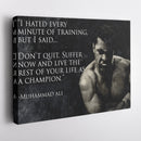 Muhammad Ali Quote Canvas Art – Boxing Wall Decor