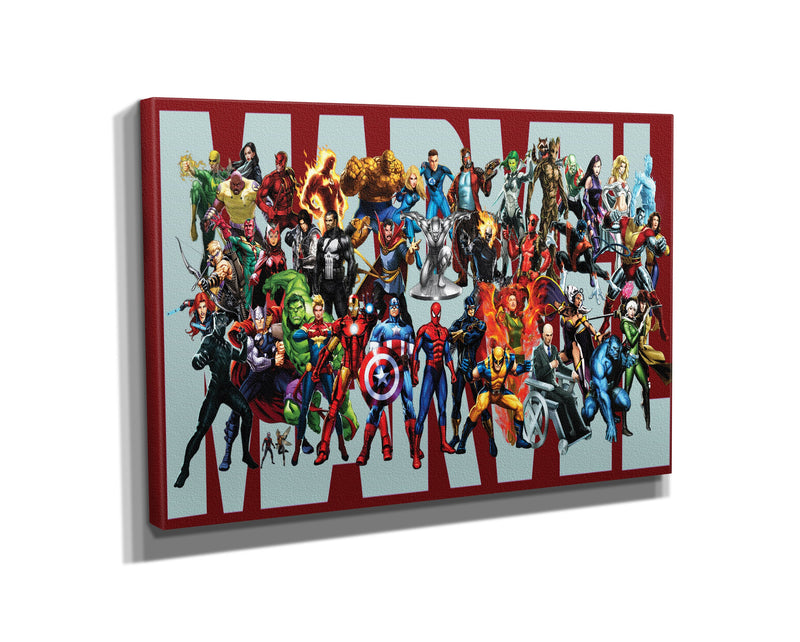 Marvel Superheroes Universe Poster Comics Hand Made Posters Canvas Print Kids Gift Wall Art  Home Decor