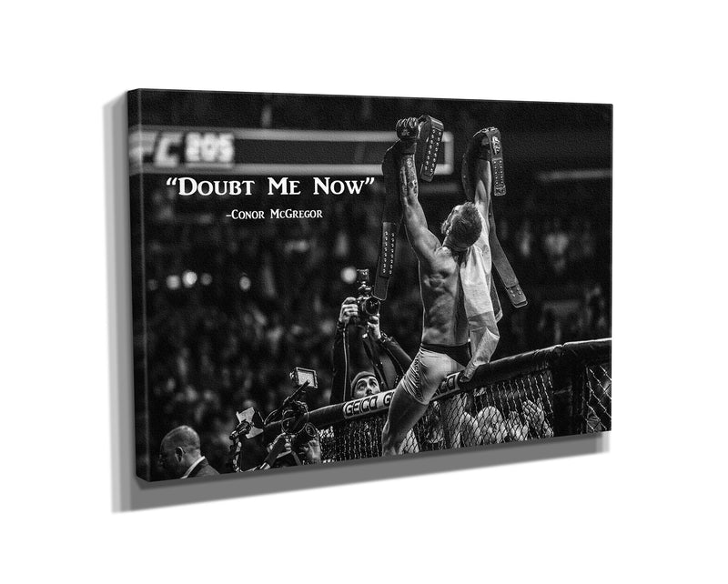 Conor McGregor Quote Poster Mixed Martial Art Hand Made Posters Canvas Print Wall Art Home Decor