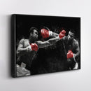 Mike Tyson vs Muhammad Ali Canvas Art – Boxing Legends Wall Decor