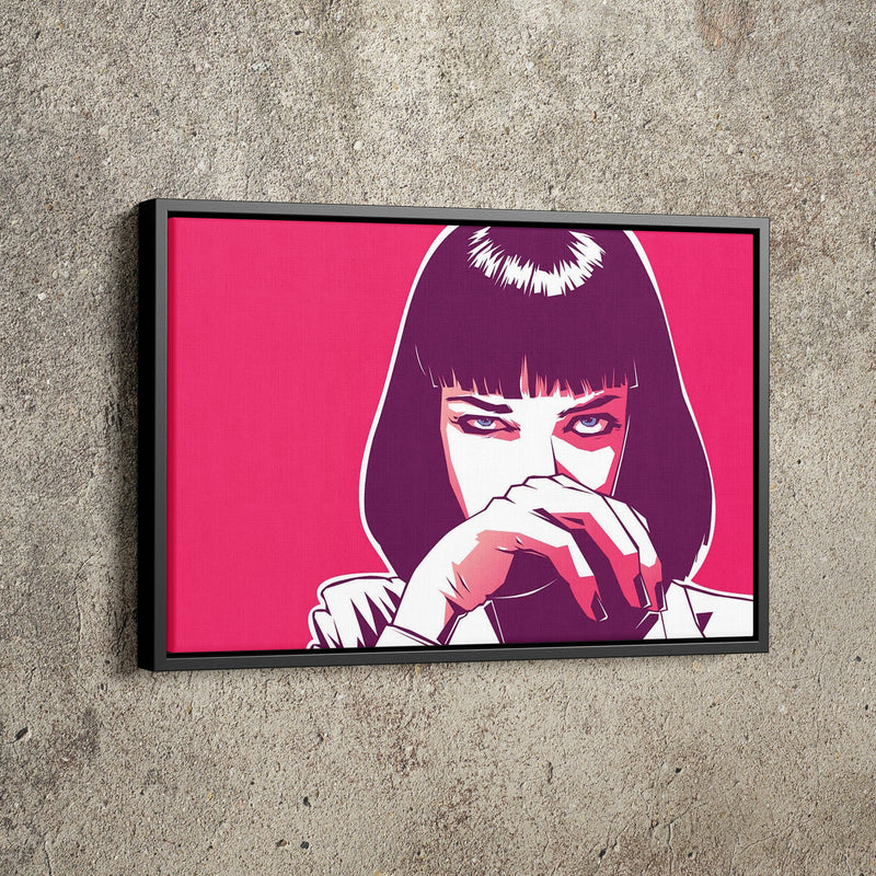 Pulp Fiction Uma Thurman Poster Movie Illustration Hand Made Posters Canvas Print Wall Art Home Decor