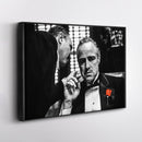 The Godfather Canvas Art – Black & White Wall Decor