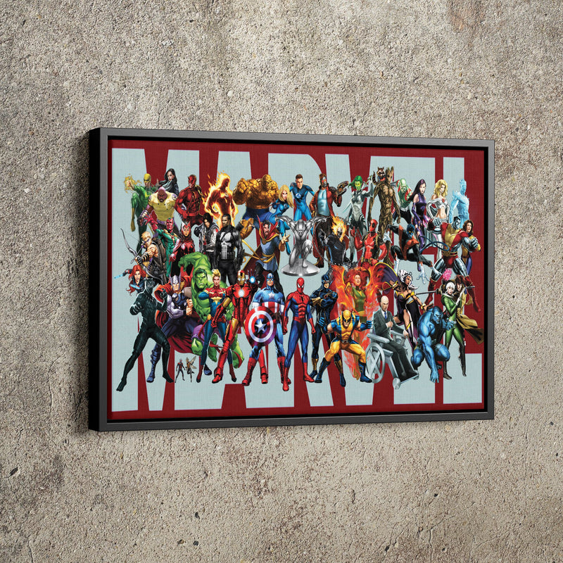 Marvel Superheroes Universe Poster Comics Hand Made Posters Canvas Print Kids Gift Wall Art  Home Decor