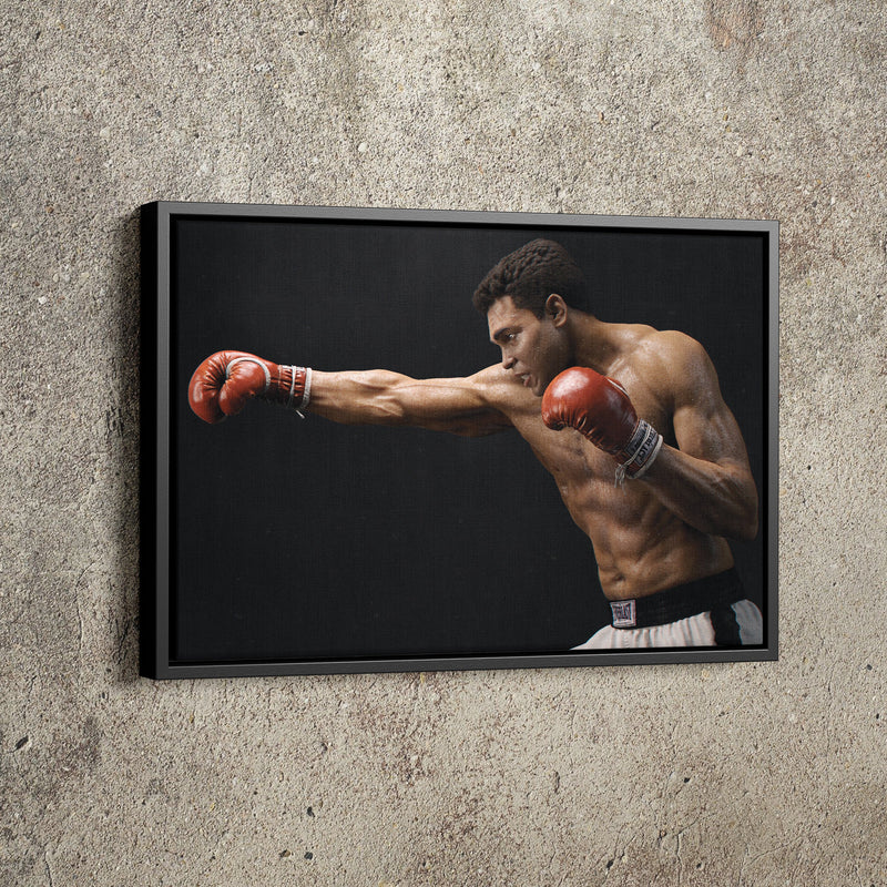 Muhammad Ali Punch Poster Boxing Hand Made Posters Canvas Print Wall Art Home Decor