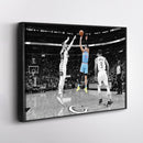 Tyler Herro Canvas Art – Clutch Shot Basketball Decor