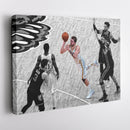 Luka Doncic Canvas Art – Game Winner Floater Decor