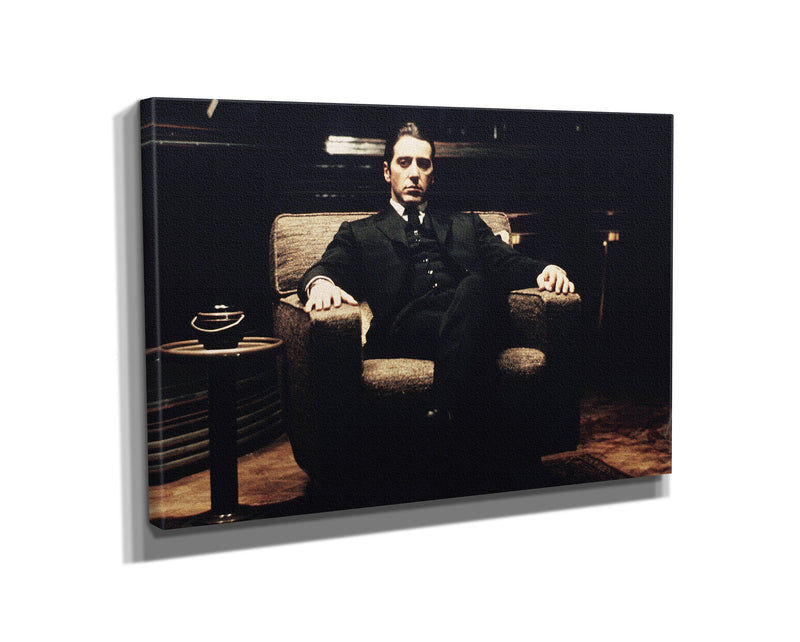 The Godfather Poster Michael Corleone Al Pacino Movie Hand Made Posters Canvas Print Wall Art Home Decor