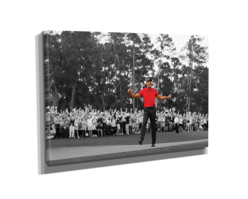 Tiger Woods Poster Masters 2019 Golf Hand Made Posters Canvas Print Wall Art Home Decor