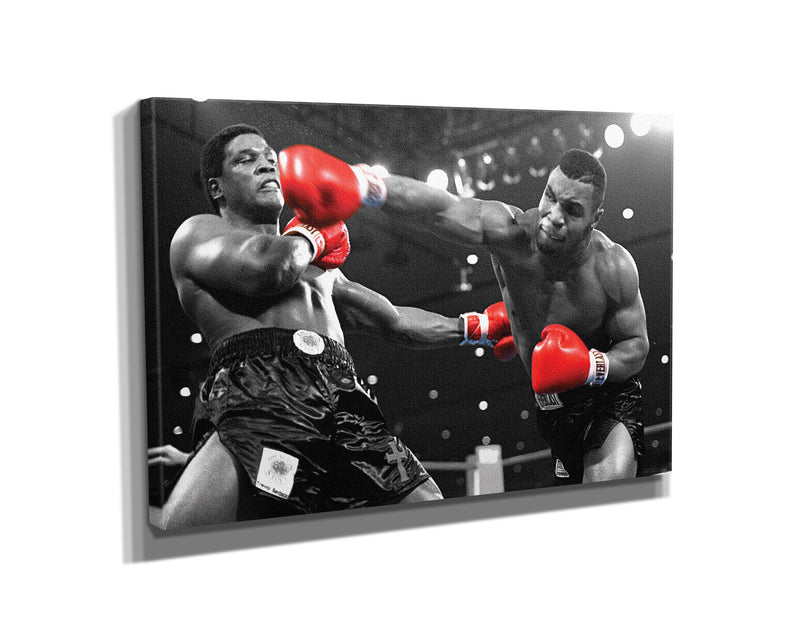 Mike Tyson vs Trevor Berbick Poster  Boxing Hand Made Posters Canvas Print Wall Art Man Cave Gift Home Decor