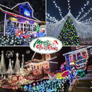 Hezbjiti 1000 LED 403 FT Christmas String Lights Outdoor, 8 Lighting Modes IP44 Waterproof Fairy Lights with Timer and Dimmable Function for Home Party Tree Decorations (Cold White, Clear Wire) by GreenHaven Gardens