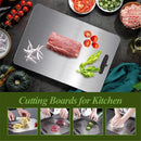 Titanium Cutting Board, 100% Pure Titanium Cutting Boards for Kitchen, Double Sided Food-Grade, Dishwasher Safe Chopping Board for Cutting Meat Vegetable Fruit (14"L x 10"W) by CozyNest Decor